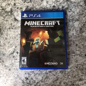 Minecraft video game for ps4
